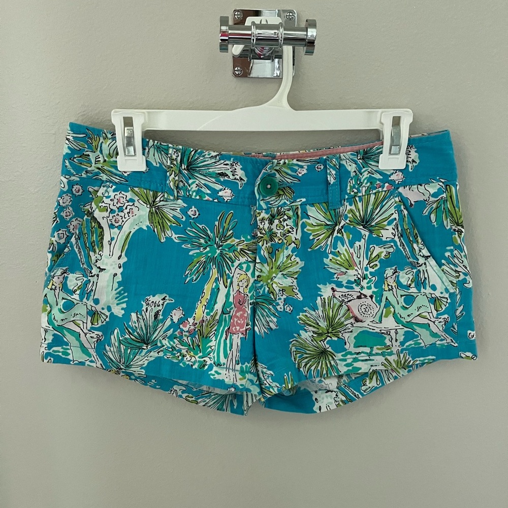Lilly Pulitzer Callahan Jungle Glam Toile Shorts Women's Size 0